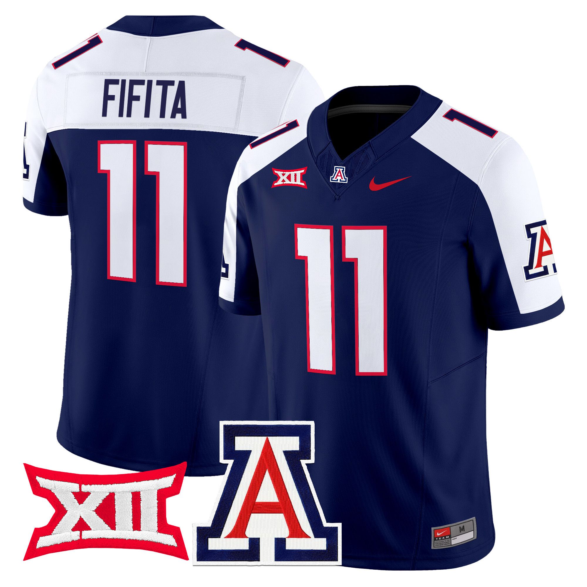 Men Arizona Wildcats #11 Fifita Blue Nike 2024 Vapor Limited NCAA Jersey